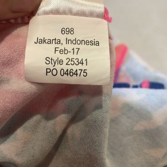 Lilly Pulitzer- “Riley” Hooded Vibrant Beach Cover-Up Dress w/ UPF 50+ Size XXS - Picture 10 of 10